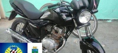 Polícia Militar de Porto Murtinho recupera motocicleta furtada e prende autor