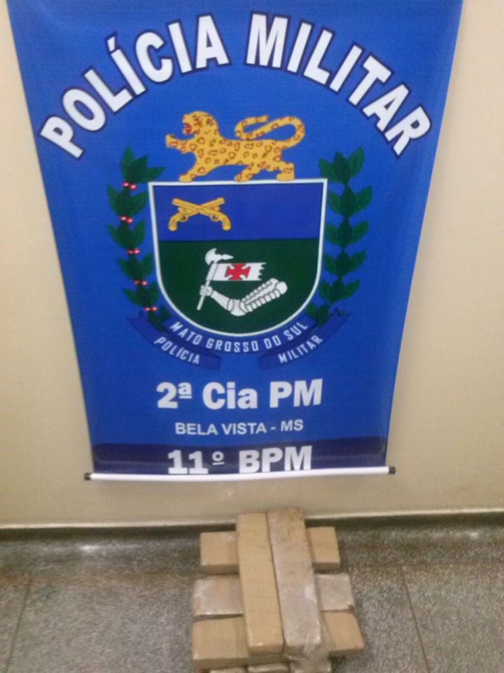 Polícia Militar de Bela Vista apreende adolescente com 9,250 Kg de maconha em ônibus