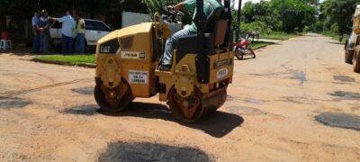 Prefeitura de Bela Vista reiniciou tapa-buraco