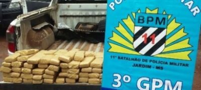 Polícia Militar apreende 76 Kg de maconha na BR-060 próximo a Jardim