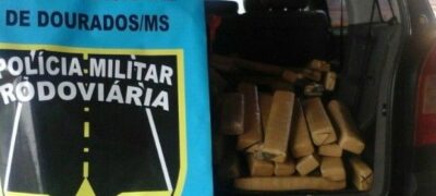 Polícia Rodoviária apreende 146 kg de maconha e armas e munições na MS-270