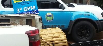 PM do Boqueirão prende carro com 76 quilos de Maconha