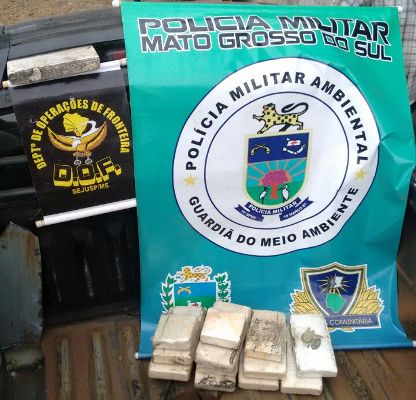 PMA e DOF prendem batedor e uma traficante e apreendem 24,4 kg de cocaína e pistola 9 mm