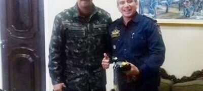 Comandante do 11º BPM realiza visita ao Comandante do Exército de Bela Vista