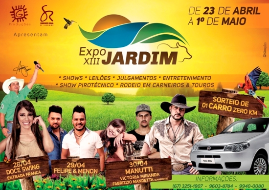 Expo Jardim 2016 acontece em abril com várias atrações
