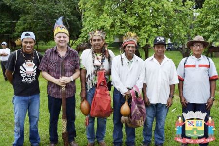 Em comemoração ao Dia do Índio, Douglas Gomes participou de festividade No Piracua