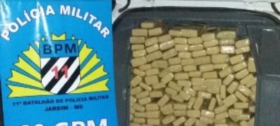 PM de Bela Vista atua com rigor, tráfico de Drogas, carro roubado,