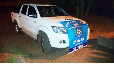 PM de Bela Vista recupera Hilux roubada em Maringá