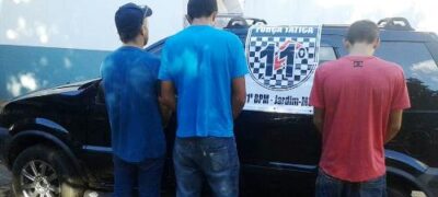 Polícia Militar de Jardim e Distrito de Boqueirão recupera três veículos roubados e prende quatro pessoas