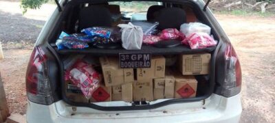 Polícia Militar do Distrito de Boqueirão apreende produtos paraguaios trazidos ilegalmente ao país