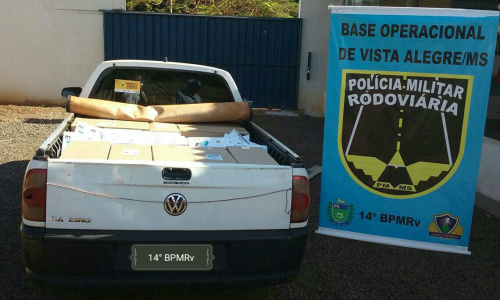Carro carregado de cigarros é apreendido pela PMRE