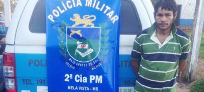 ‘Capitão Sujeira’ é preso por sequestro com troca de tiros em Bela Vista