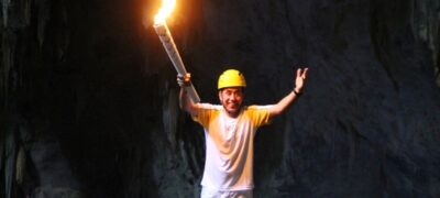 Elenilson da Silva representou Bela Vista no revezamento da Tocha Olímpica