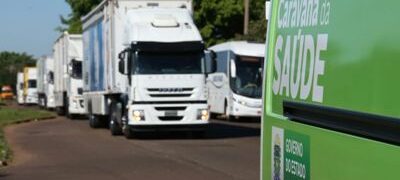 Caravana da Saúde testa equipamento que faz exame e atendimento à distância