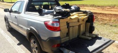 PM do Boqueirão apreende 516 quilos de maconha, recupera veículo roubado e prende autor