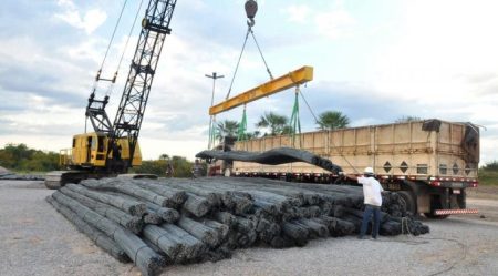 Terminal de Porto Murtinho integra multimodal para o transporte de 4,5 mil toneladas de aço até a Bolívia