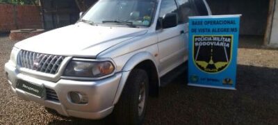 Polícia Militar Rodoviária Estadual recupera Pajero roubado em São paulo