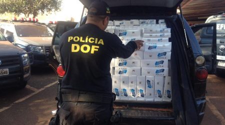 DOF apreende carga de cigarro contrabandeado, avaliada em quase 100 mil reais