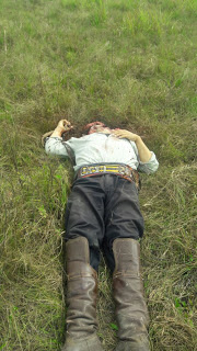 Homem foi morto com vários disparos de arma de fogo em uma fazenda em Bella Vista Norte