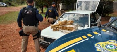 Em Bela Vista, Policia Rodoviária Federal prende 38 quilos de Maconha