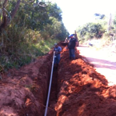 SAAE executa obras de rede de água no Distrito Nossa Senhora de Fátima