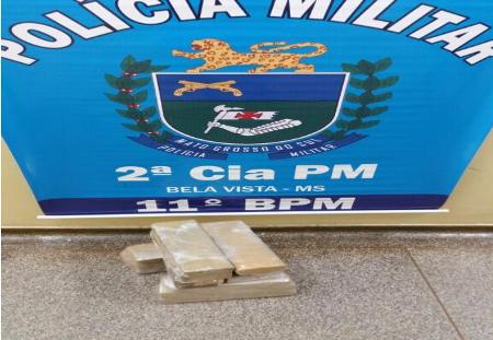 Adolescente e presa pela PM de Bela Vista com 11 quilos de Maconha