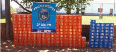 PM de Bela Vista prende 194 caixas de cerveja