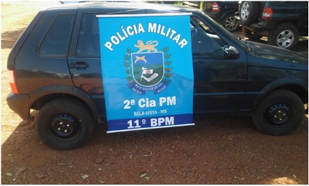 Carro e preso pela PM de Bela Vista