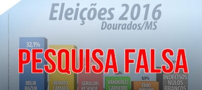 Pesquisa colocando Délia Razuk e Renato em vantagem é falsa, confirma instituto
