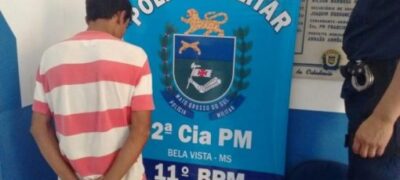 Homem é preso com arma de fogo em Bela Vista