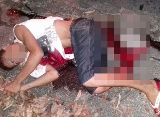 Imagens Fortes! Casal assalta policial civil e acaba levando vários tiros