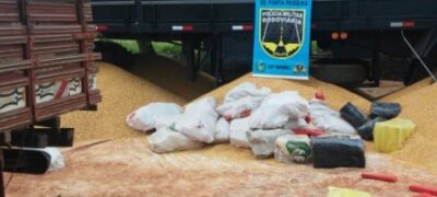 Homem é preso transportando 1.660 quilos de maconha em carga de milho