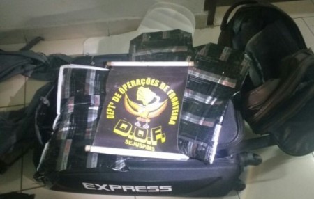 DOF prende turista Espanhol com carga de cocaina no Mato Grosso do Sul