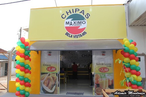 Chipas Maximo inaugurada em Bela Vista, com chipa a 1 real 