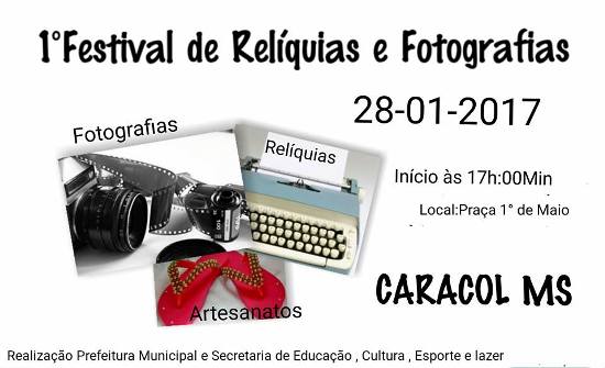 1º Festival de Relíquias e Fotografias em Caracol