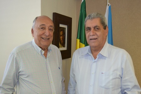 Senador Pedro Chaves recebe a visita do ex-governador do MS, André Puccinelli