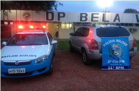 PM de Bela Vista recupera carro roubado em Goiânia