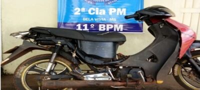 PM de Bela Vista recupera moto roubada