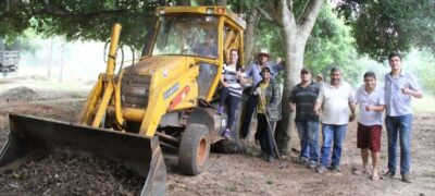 Praia do Pompilio recebe roçada e limpeza