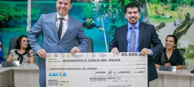 Câmara de Jardim devolve R$ 45 mil de subsídio não utilizado à Prefeitura 