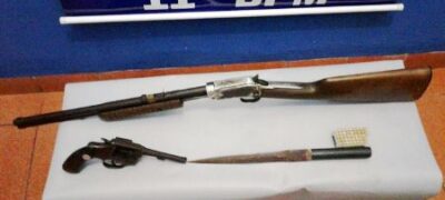 Polícia Militar de Bela Vista apreende duas armas de fogo