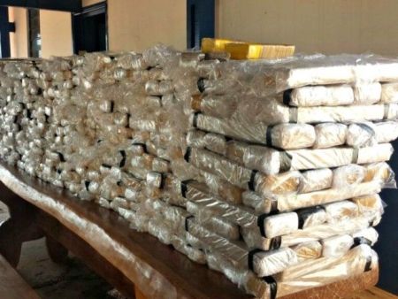 Polícia barra tráfico de cerca de 450 quilos de maconha na Fronteira