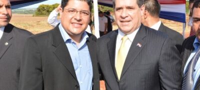 Autoridades brasileiras prestigiam visita do presidente paraguaio à fronteira