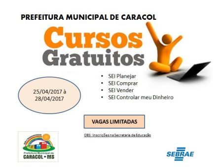 Prefeitura de Caracol oferece curso de qualificação profissional