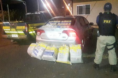 PRF apreende 154  Kg de maconha em Jardim