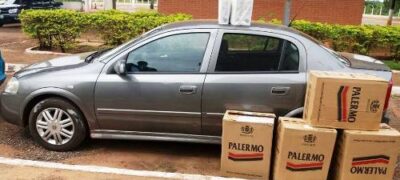PM do Boqueirão/Força Tática apreendem cigarros oriundo do Paraguai
