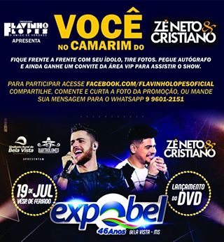 Show de Zé Neto e Cristiano na Expobel agita a Fronteira