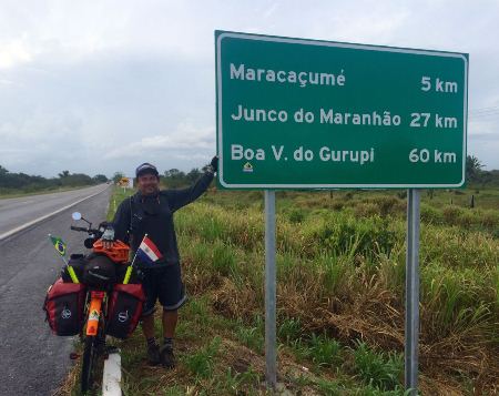 Ciclista ponta-poranense Rubem Duarte já percorreu 3372 Km da Ciclo Viagem Arachão