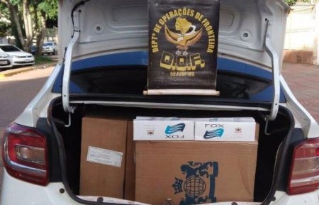 DOF prende irmãs com 300 pacotes de cigarro contrabandeado do Paraguai