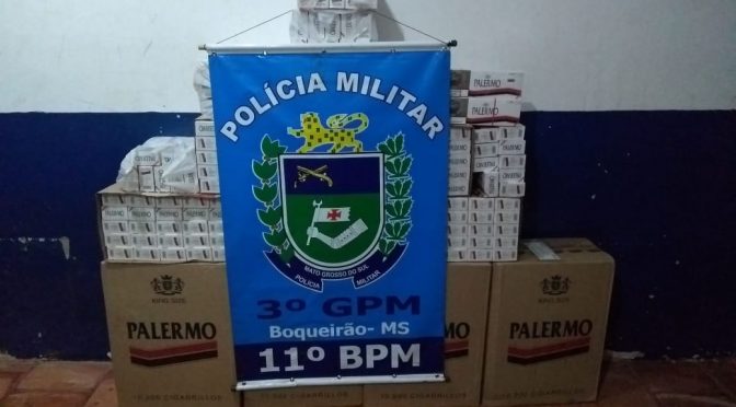 Polícia Militar apreende 395 Pacotes de Cigarros Contrabandeados em Boqueirão